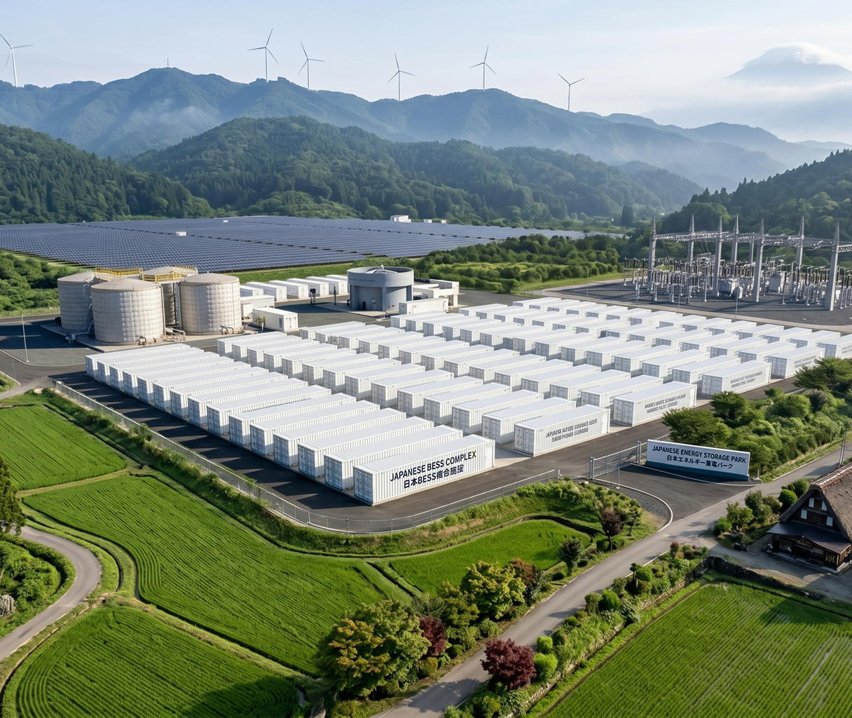 滋賀県愛知郡の蓄電所